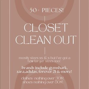 closet cleanout!